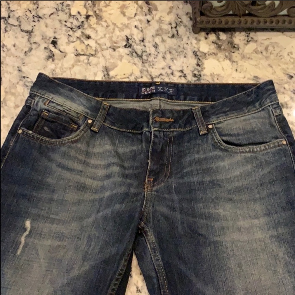 Zara Cuffed Boyfriend Jeans